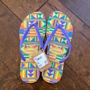 Multi Colored Havaianas Flip Flops